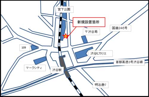 サービス提供場所の地図