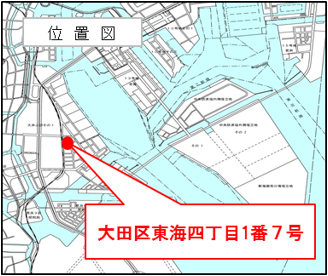 実施場所の位置図