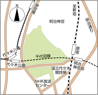 公園への地図