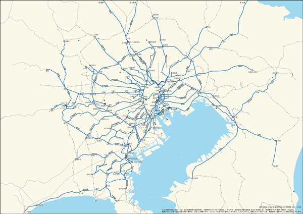 東京圏全域の地図