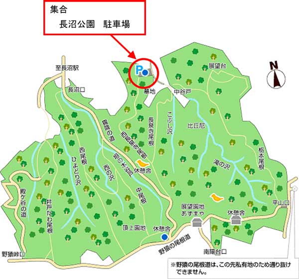 集合場所の地図