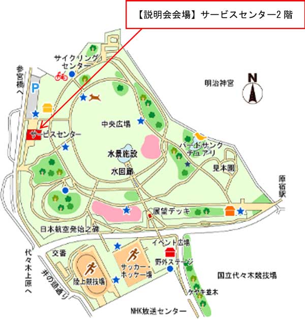 園内の地図