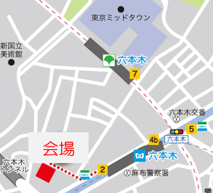 会場への地図