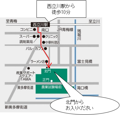 会場までの地図