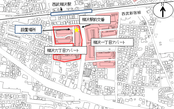 設置場所の地図1