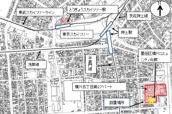 設置場所の地図2