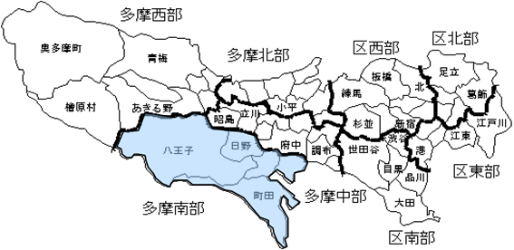 東京都の地図