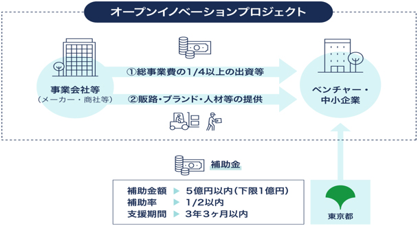 オープンイノベーションプロジェクトの概念図