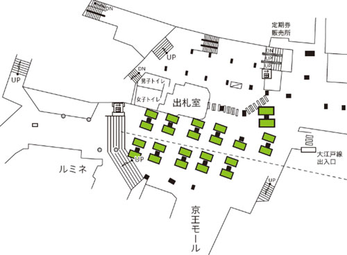 設置場所の地図