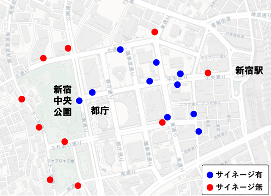 設置候補地の図