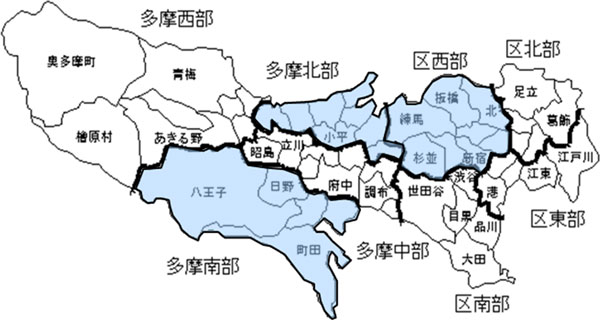 区分図の画像