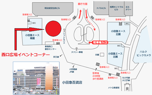 開催場所の地図