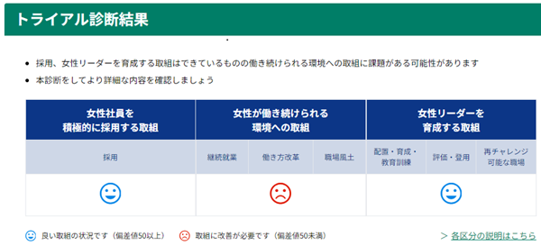 トライアル版診断結果の画像